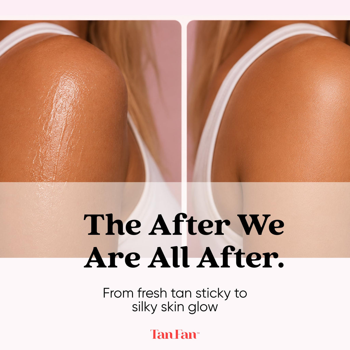 Tan Fan open jar of powder illustrating easy everyday use