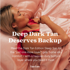 Tan Fan silky top texture detail that reduces sticking and streaking benefit
