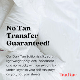 Tan Fan lifestyle photo of Sleep Sack on bed showing cool comfortable overnight benefit
