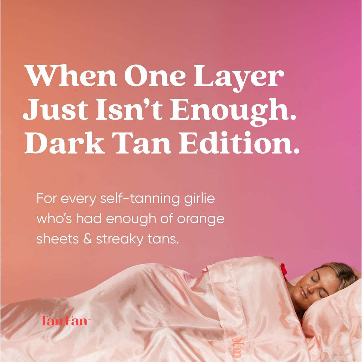 Tan Fan close-up of thicker underlay fabric preventing self-tan transfer benefit