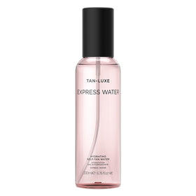 TAN-LUXE front bottle image showing packaging and clear spray benefits