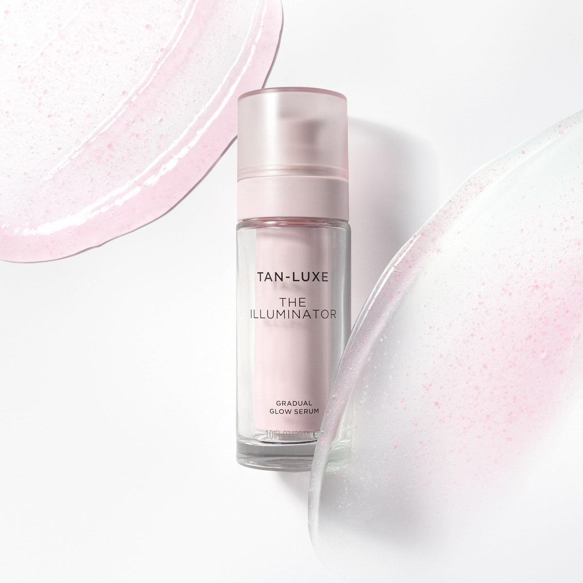 TAN-LUXE product box packaging, indicates vegan cruelty-free formulation benefit