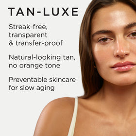 TAN-LUXE texture close-up of oil-lotion hybrid showing hydrating feel