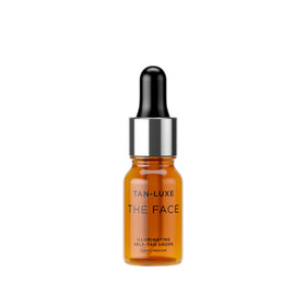TAN-LUXE front bottle view showing elegant packaging and product benefit