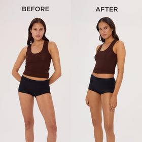 TAN-LUXE mist spraying from bottle to show even application and fast-dry benefit