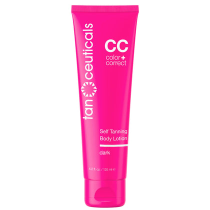 Tanceuticals dark bottle front view highlighting packaging and quick-dry benefit