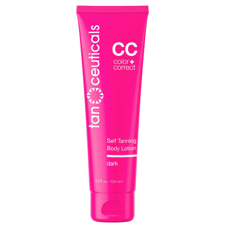 Tanceuticals dark bottle front view highlighting packaging and quick-dry benefit