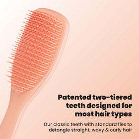 TANGLE TEEZER side profile highlighting compact shape for easy handling