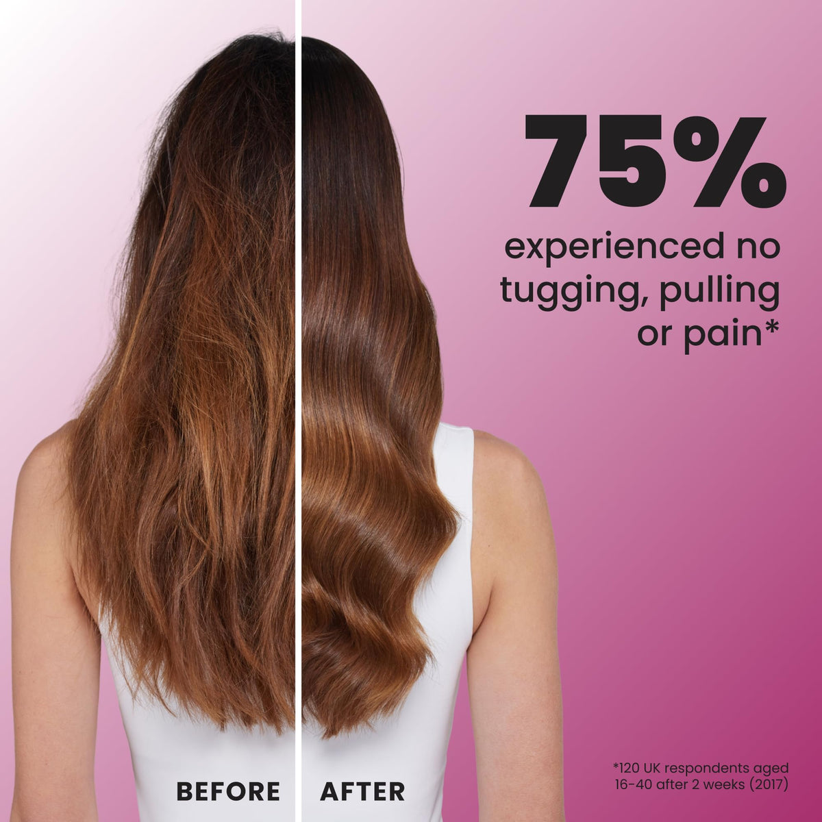 Tangle Teezer child using mini brush, small-hand friendly and gentle on scalp