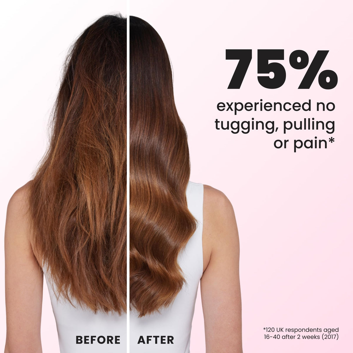 TANGLE TEEZER brushing wet hair demonstrating reduced breakage benefit
