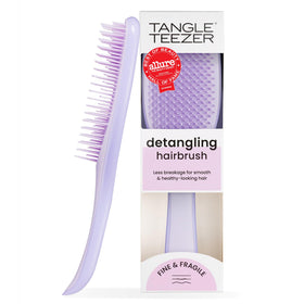 TANGLE TEEZER front view showing hypnotic heather color and compact shape, easy grip