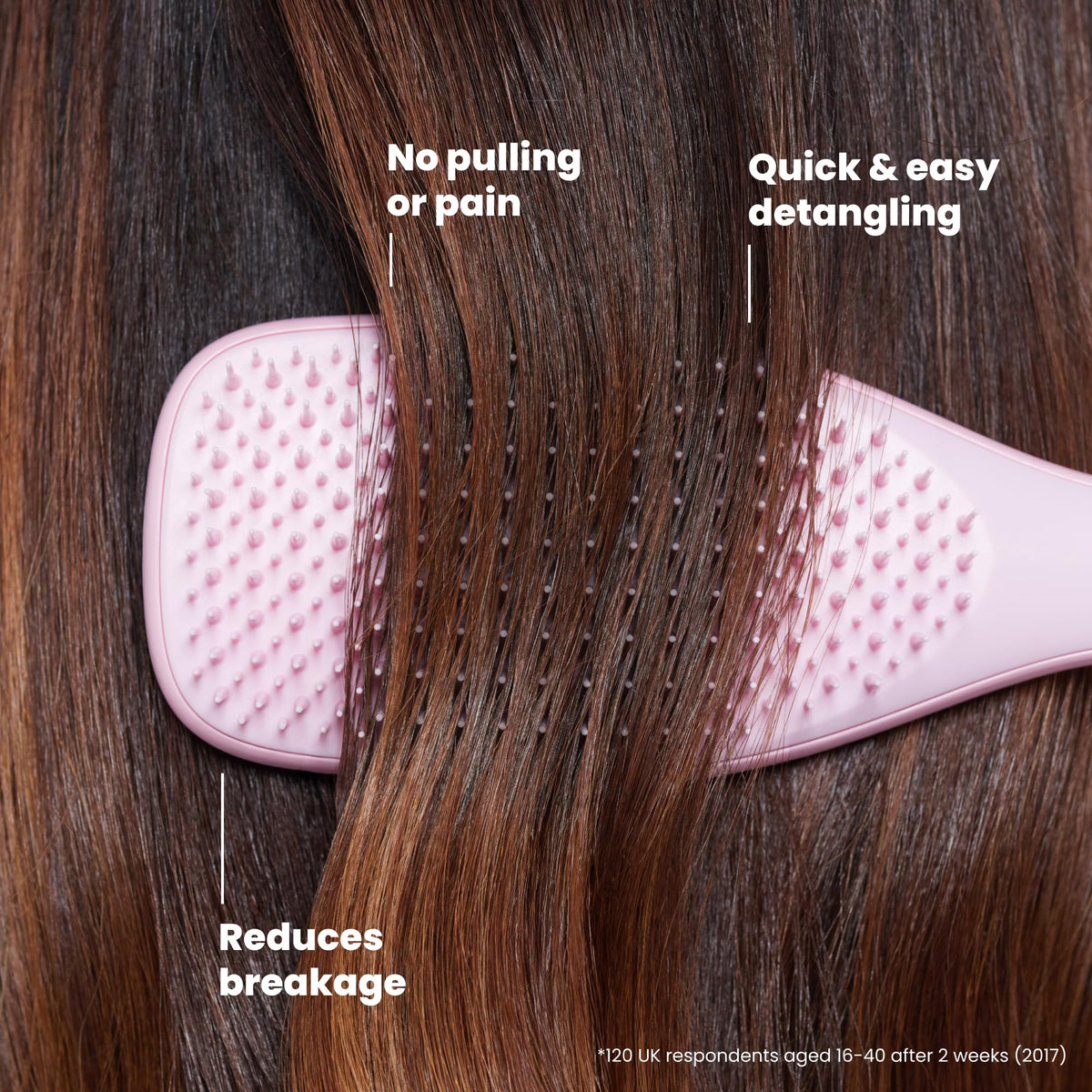 TANGLE TEEZER brush in shower spreading conditioner for improved product distribution