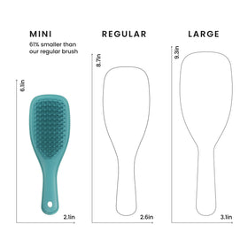 TANGLE TEEZER child using brush showing gentle grip and tear-free brushing