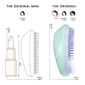 TANGLE TEEZER packaging and label detail emphasizing sustainable packaging transition