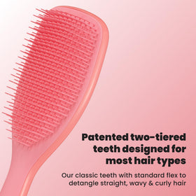 TANGLE TEEZER back view highlighting tooth layout and handle, durable design benefit