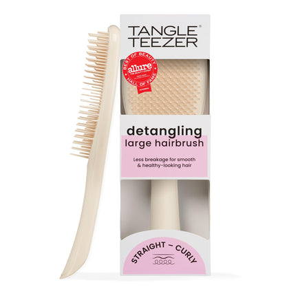 TANGLE TEEZER front view showing vanilla brush for fast detangling