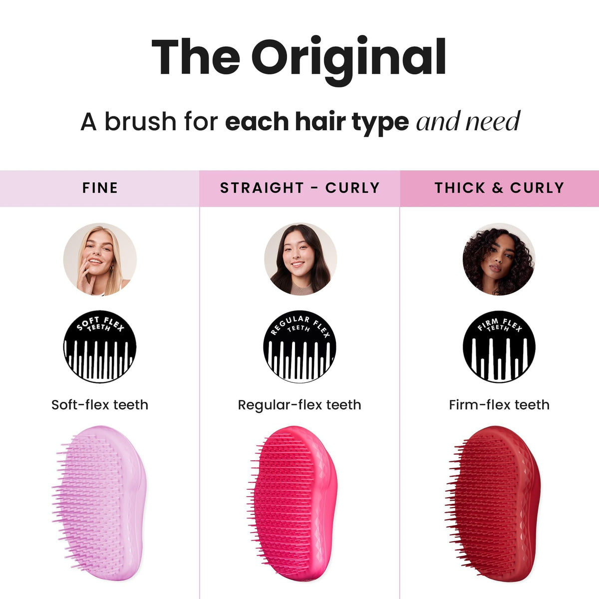 TANGLE TEEZER in bathroom caddy lifestyle shot for travel-ready convenience