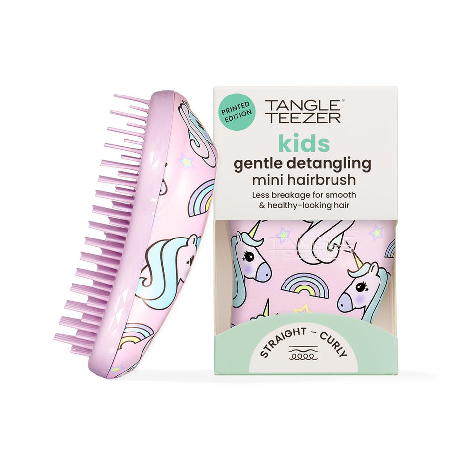 TANGLE TEEZER front view Unicorn Magic, compact travel benefit