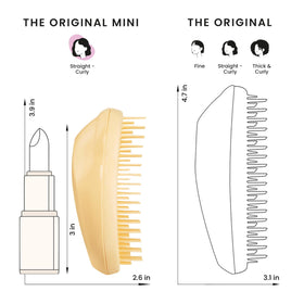 TANGLE TEEZER inside travel kit showing convenience for on-the-go styling