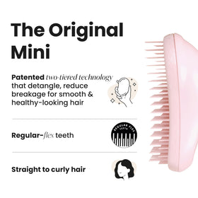 TANGLE TEEZER on a bathroom counter in lifestyle scene showing ready-to-go convenience