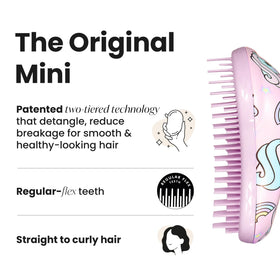 TANGLE TEEZER on bathroom counter as daily styling essential