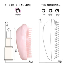 TANGLE TEEZER plastic texture and glossy finish detail indicating durable, easy-clean surface