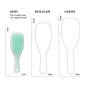 TANGLE TEEZER texture detail showing soft flexible teeth for reduced breakage benefit