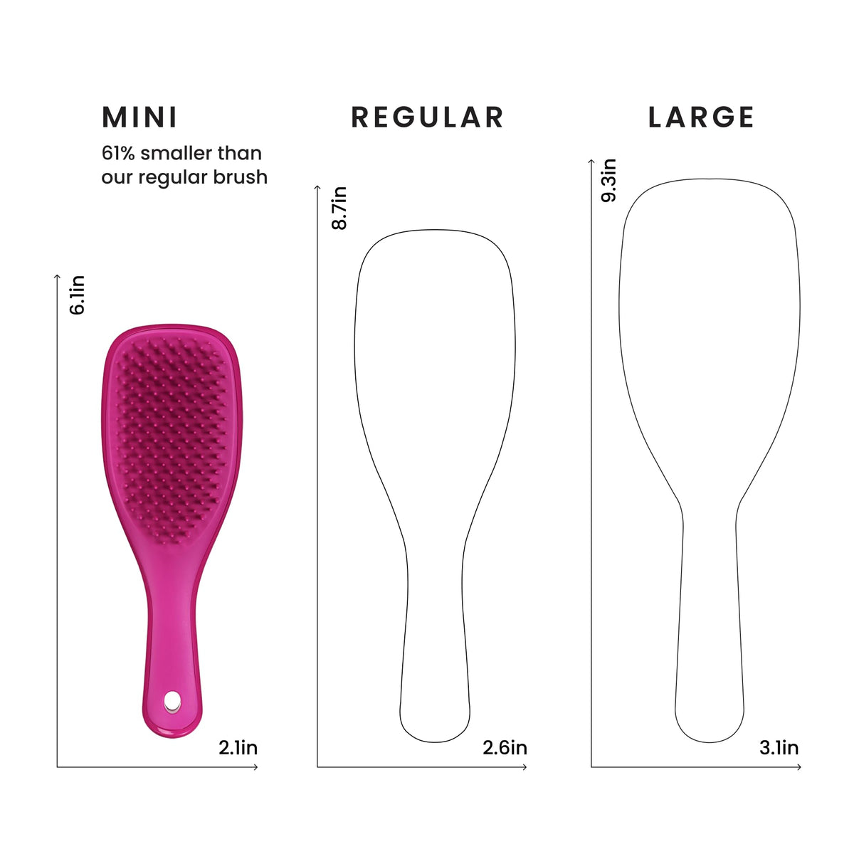 Tangle Teezer packaging and label close-up highlighting product features