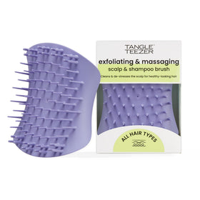 TANGLE TEEZER front view showing lavender brush and ergonomic wings for secure grip