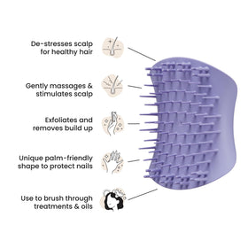 TANGLE TEEZER brush in hand under water demonstrating non-slip wet use benefit