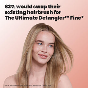 TANGLE TEEZER side profile showing compact silhouette for travel convenience