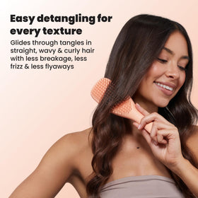 TANGLE TEEZER before and after smoothing for shinier, neater hair