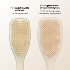 TANGLE TEEZER before and after smoothing hair to reduce frizz