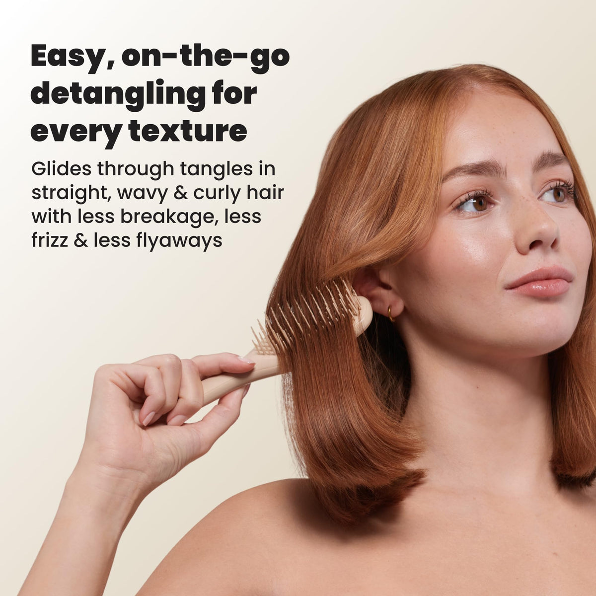 TANGLE TEEZER surface texture and matte finish emphasizing durable, slip-resistant feel