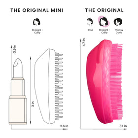 TANGLE TEEZER glossy finish detail showing durable, easy-to-clean surface