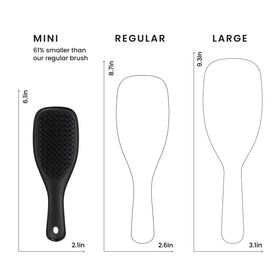 TANGLE TEEZER smooth finished hair after brushing demonstrating frizz reduction