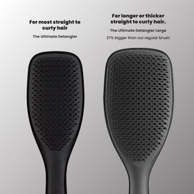 TANGLE TEEZER stored on a bathroom shelf illustrating compact, travel-friendly shape