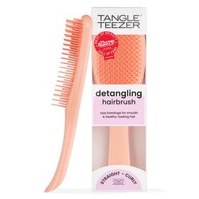 TANGLE TEEZER front view showing apricot brush for gentle detangling