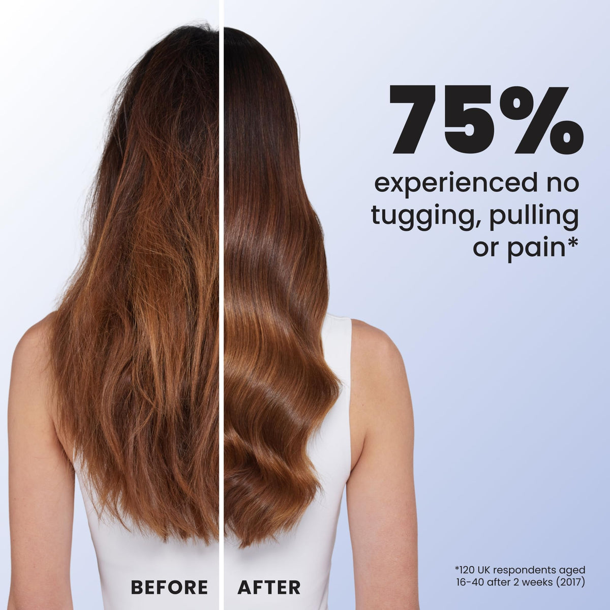 TANGLE TEEZER handle detail highlighting smooth finish and non-slip control