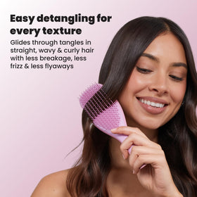 TANGLE TEEZER packaging image emphasizing new, more sustainable carton design