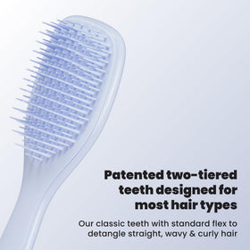 TANGLE TEEZER side profile highlighting curved body for comfortable grip