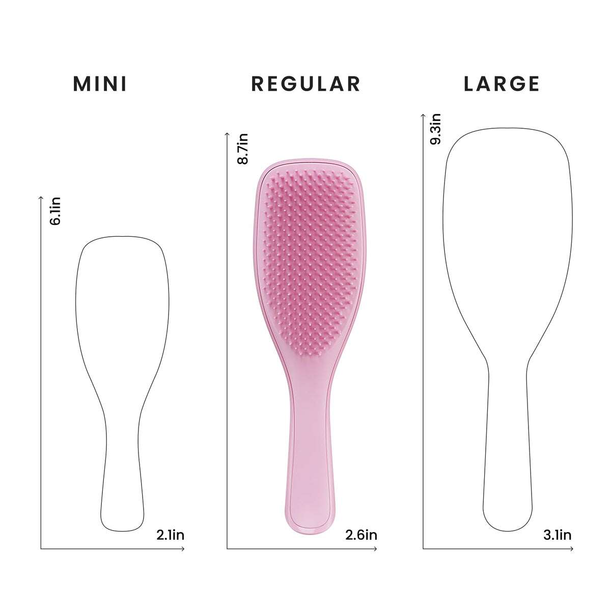 TANGLE TEEZER handle texture and surface detail for secure grip and durability