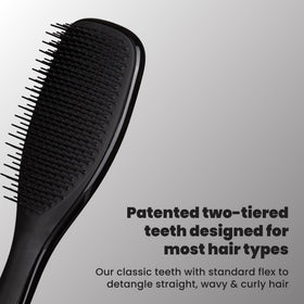 TANGLE TEEZER side profile highlighting grip and ergonomic design benefit