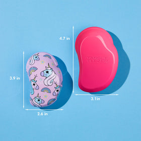 TANGLE TEEZER detangling wet hair demonstrating gentle knot removal