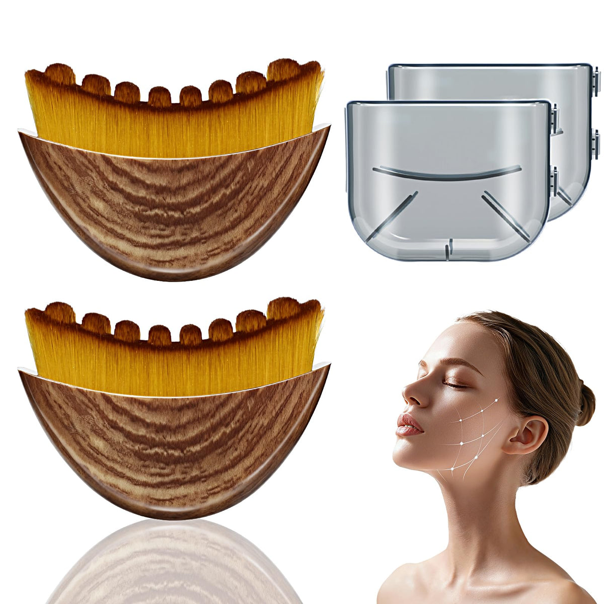 TANKITIAL front packaging showing two sculpting brushes and benefits