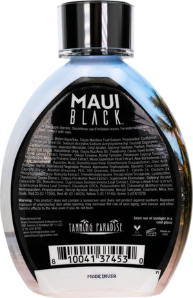 TANNING PARADISE lotion texture close-up highlighting creamy hydration