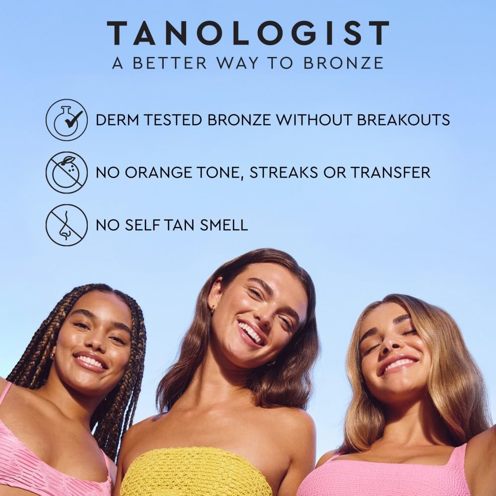 Applying Tanologist with mitt for streak-free, even bronze