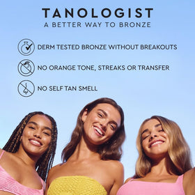 Applying Tanologist with mitt for streak-free, even bronze
