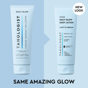 Tanologist creamy lotion texture close-up, demonstrates quick absorption benefit