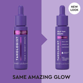 Tanologist dropper serum close-up highlighting clear formula and precise application control